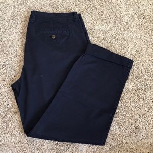 Gap Navy Vintage Tolled Crops